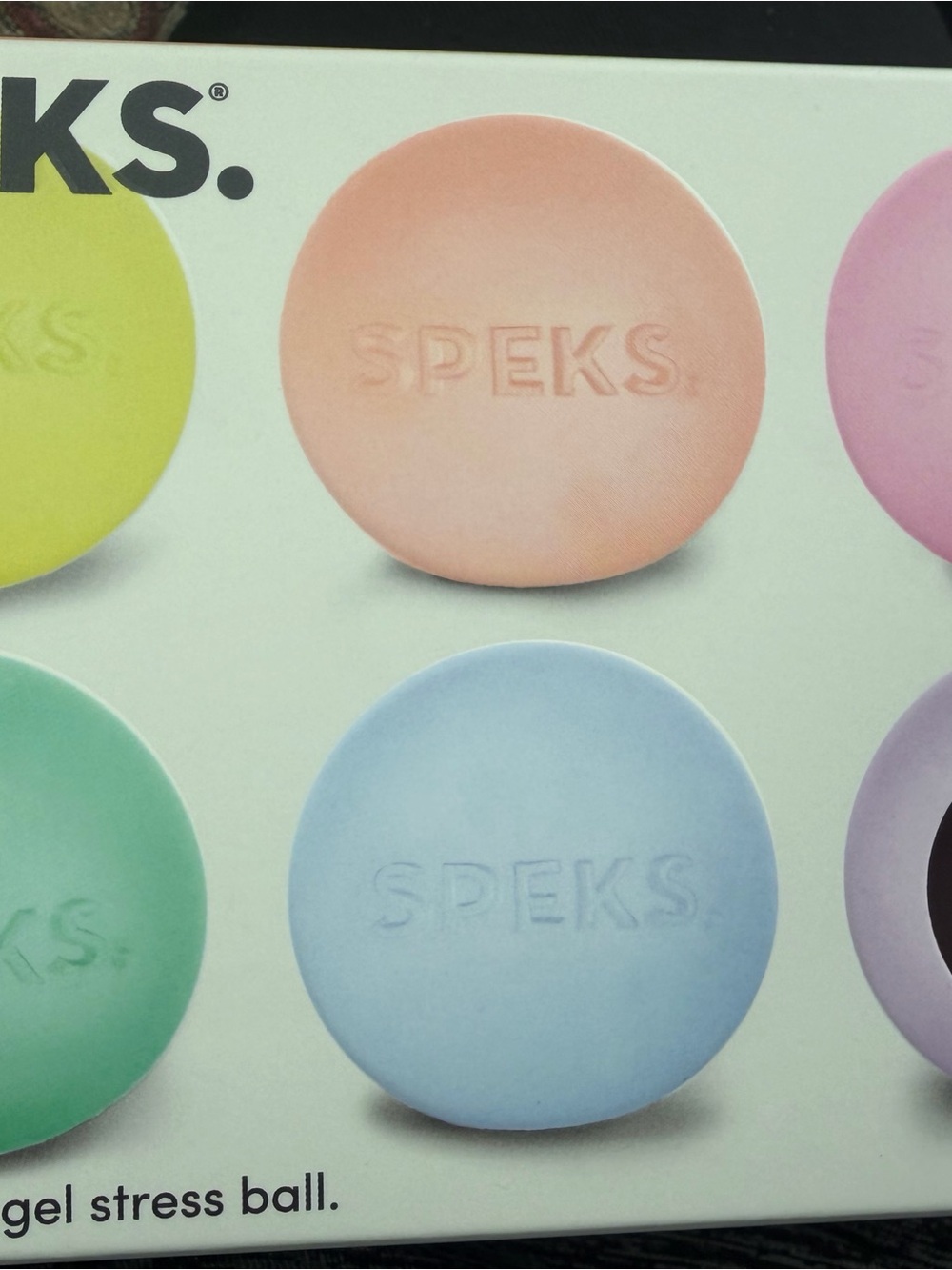 SPEKS Pastel mini 6 pack  Gel Stress Ball